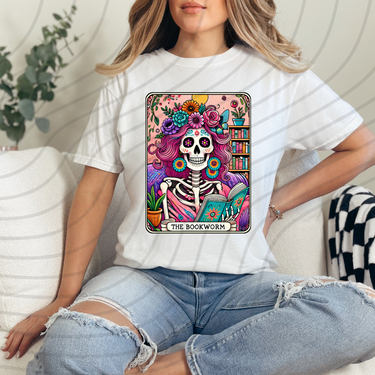 The Bookworm Tarot Direct-To-Film Transfer